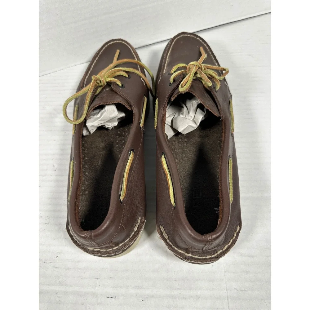 Sperry Top-Sider Mens 14M Brown Leather Authentic Original Boat Shoes‎ 0195115